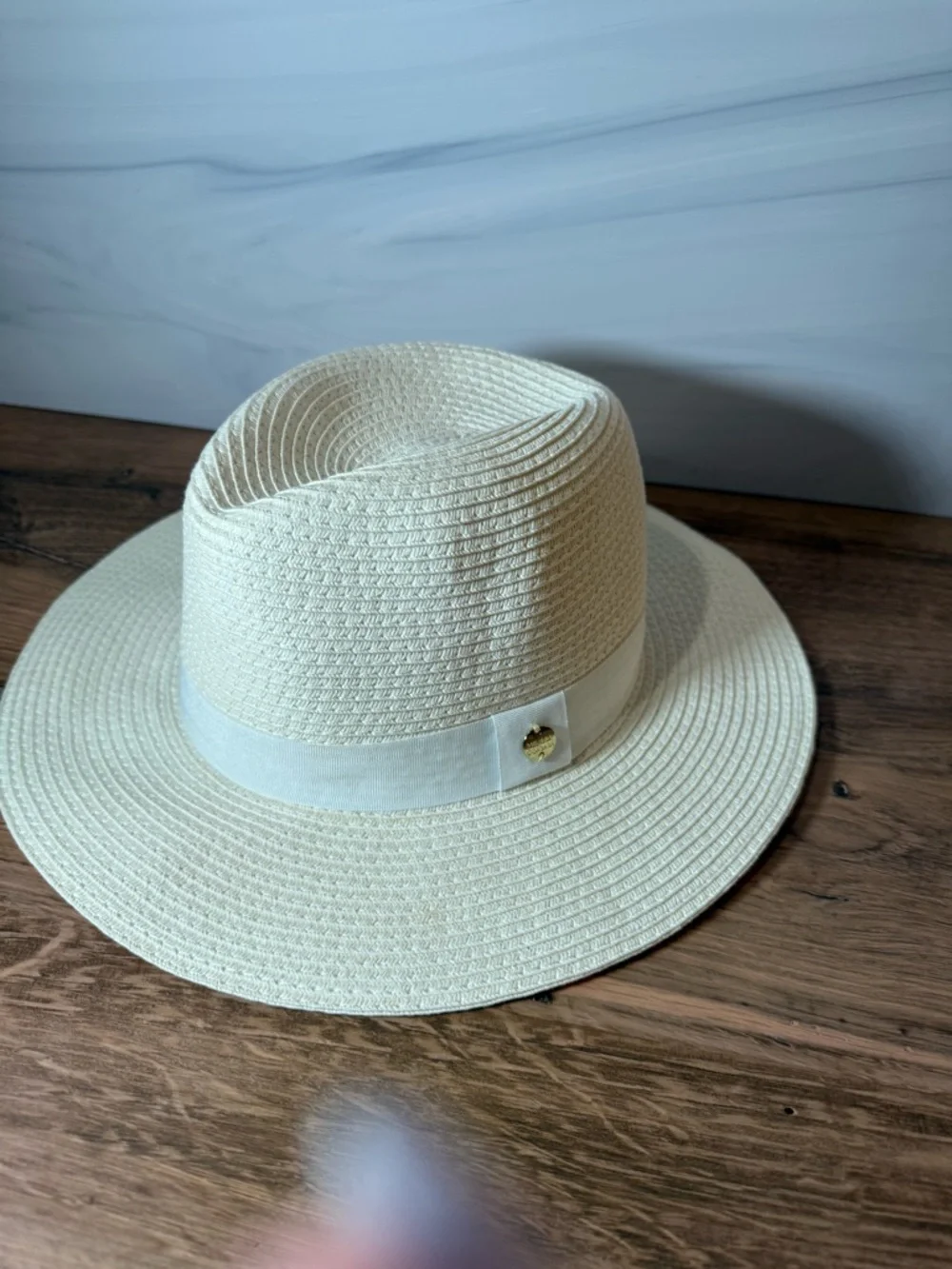 Melissa Odabash Panama Hat Paper Straw Cream
